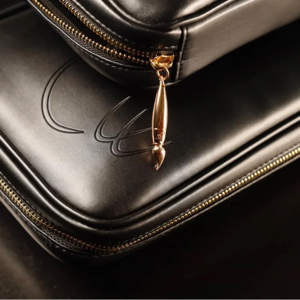 New Black Makeup Brush Travel Case / Holder